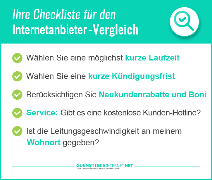 Günstiges Internet Provider Vergleich